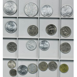 Sada, směs zahraničních mincí (19 kusů)