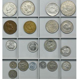 Sada, směs zahraničních mincí (19 kusů)