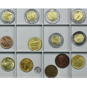 Sada, San Maríno, Katanga, Madagaskar, zmiešané mince (14 ks)