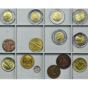 Sada, San Maríno, Katanga, Madagaskar, zmiešané mince (14 ks)