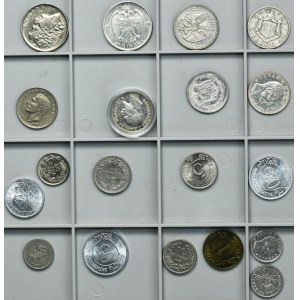 Zestaw, Albania, Bułgaria, Jugosławia, Mix monet (19 szt.)