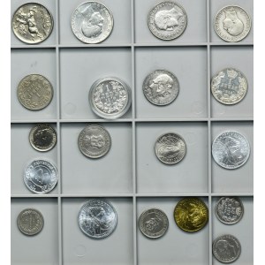 Satz, Albanien, Bulgarien, Jugoslawien, Gemischte Münzen (19 Stück)
