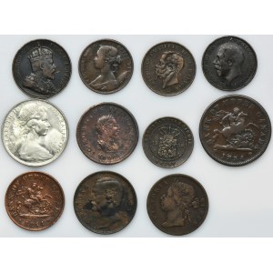 Set, Mix of foreign coins (11 pcs.)