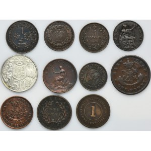 Sada, zmes zahraničných mincí (11 kusov)