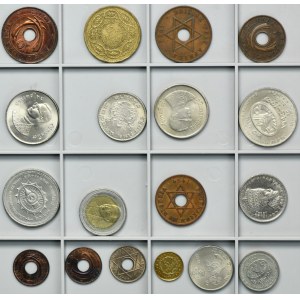 Sada, směs zahraničních mincí (18 kusů)