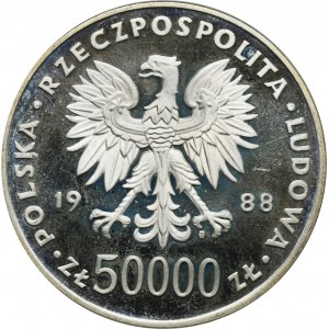 50.000 złotych 1988 Piłsudski