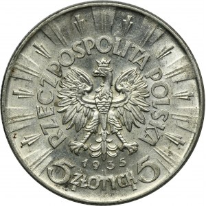 Piłsudski, 5 złotych 1935