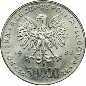 50 000 PLN 1988 Pilsudski