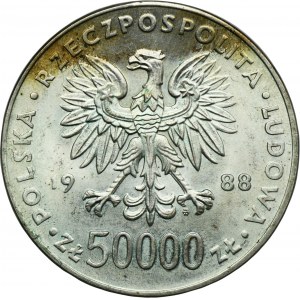 50 000 PLN 1988 Pilsudski