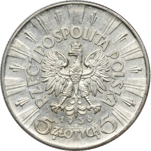 Pilsudski, 5 zlotých 1936