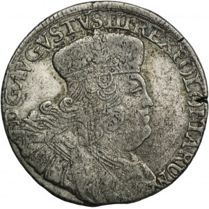 Augustus III of Poland, 8 Groschen Leipzig 1753 - without EC