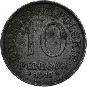 Poľské kráľovstvo, 10 fenig 1917