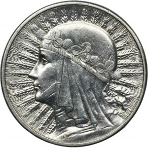 Głowa Kobiety, 10 złotych Londyn 1932