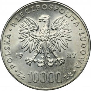 10 000 zlotých 1987 Ján Pavol II.