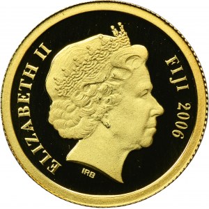 Fiji, Elizabeth II, 5 Dollars 2006 - Easter Island