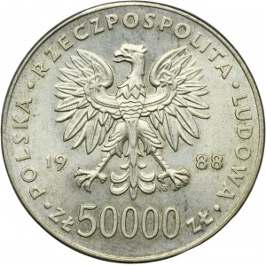 50 000 PLN 1988 Pilsudski