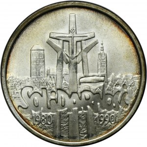 100,000 PLN 1990 Solidarity - TYPE B - BEAUTIFUL