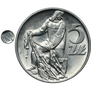 5 złotych 1974 Rybak - słoneczko