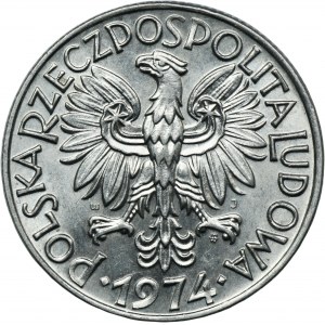 5 złotych 1974 Rybak - słoneczko