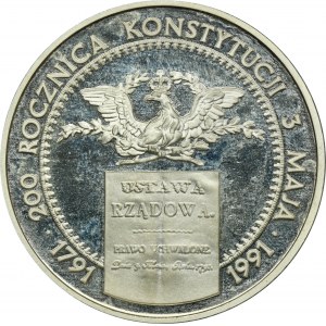 200.000 złotych 1991 200. rocznica Konstytucji 3 Maja