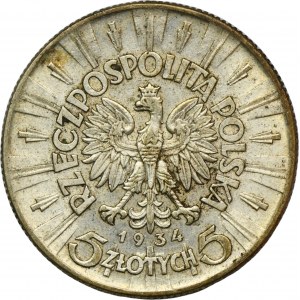 Piłsudski, 5 złotych 1934