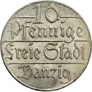 Free City of Danzig, 10 pfennig 1923