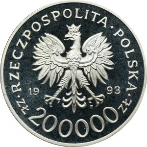 200.000 złotych 1993 750 rocznica nadania praw miejskich Szczecinowi