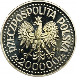 200.000 zl 1994 Sigismund I. der Alte - Büste