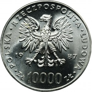 10 000 zlotých 1987 Ján Pavol II.