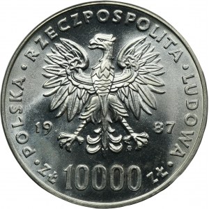 10 000 zlotých 1987 Ján Pavol II.