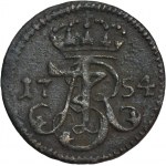 Augustus III of Poland, Schilling Danzig 1754 WR - RARE