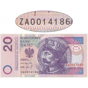 20 złotych 1994 - ZA - seria zastępcza TDLR -