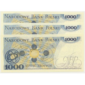 1.000 złotych 1975 (3 szt.)