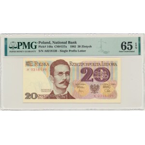 20 zlatých 1982 - A - PMG 65 EPQ