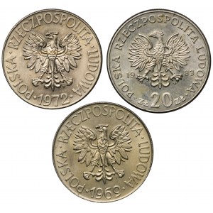 Set, 10 zloty Kosciuszko and 20 zloty Nowotko