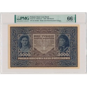 5.000 marek 1920 - III Serja A - PMG 66 EPQ