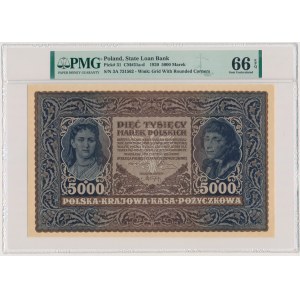 5,000 marks 1920 - III Series A - PMG 66 EPQ
