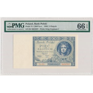 5 gold 1930 - Ser.BJ. - PMG 66 EPQ