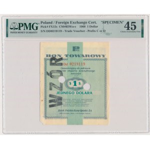 Pewex, $1 1960 - MODEL - Dd - PMG 45