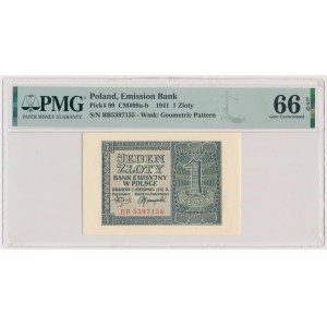 1 złoty 1941 - BB - PMG 66 EPQ