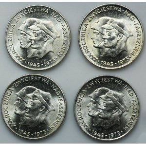 Set, XXX Anniversary of Victory over Fascism, 200 gold 1975 (4 pieces).