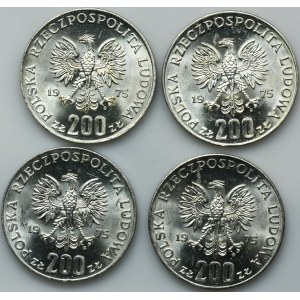 Set, XXX Anniversary of Victory over Fascism, 200 gold 1975 (4 pieces).