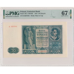 50 złotych 1941 - E - PMG 67 EPQ