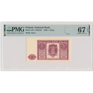 1 zlatý 1946 - PMG 67 EPQ