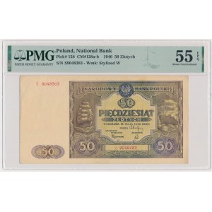 50 złotych 1946 - S - PMG 55 EPQ