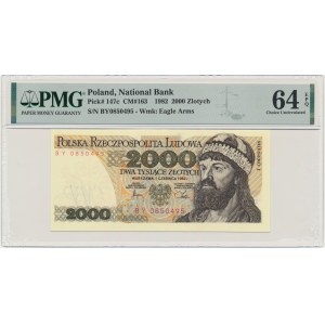 2.000 złotych 1982 - BY - PMG 64 EPQ