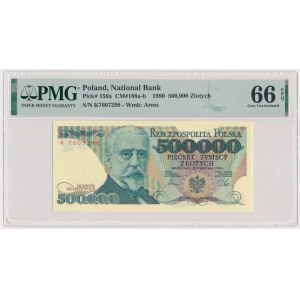 500.000 złotych 1990 - K - PMG 66 EPQ