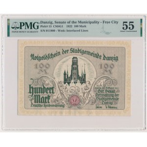 Gdaňsk, 100 marek 1922 - PMG 55