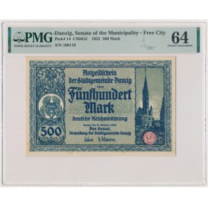 Gdaňsk, 500 marek 1922 - PMG 64