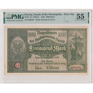 Danzig, 1.000 Mark 1923 - PMG 55